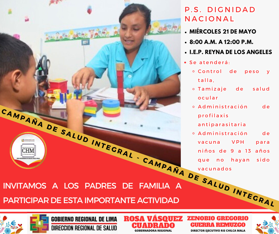 Puesto de Salud de Dignidad Nacional realizará Campaña de Salud Integral