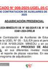 Vista preliminar de documento COMUNICADO 008-2025-UGEL.05-CCAE2025 - ADJUDICACIÓN PRESENCIAL - 22-05-2025