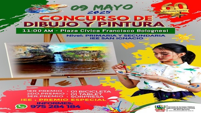 Concurso de dibujo y pintura de instituciones educativas del nivel primario y secundario