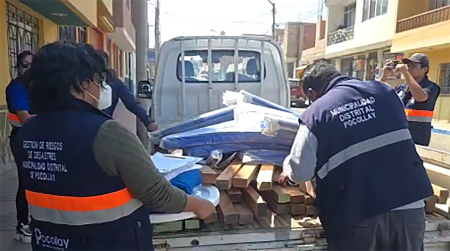 Apoyo social a familia afectada por incendio