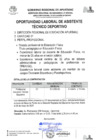 Vista preliminar de documento Oportunidad laboral de asistente técnico deportivo - locación de servicios