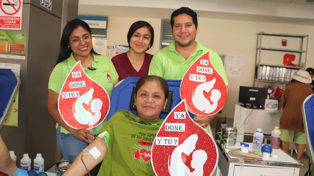 logrando recolectar un total de 145 unidades de sangre