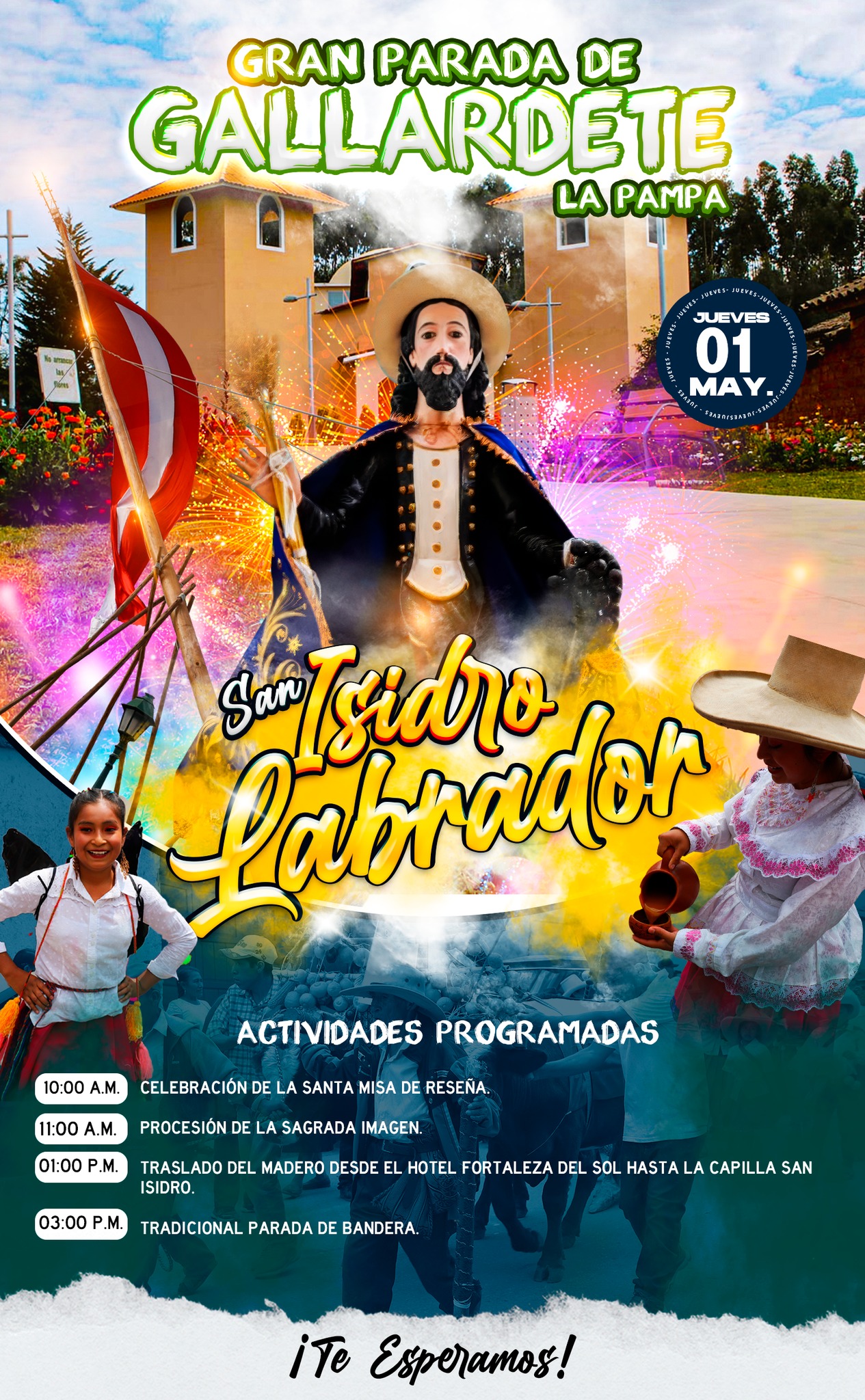 Gran Parada de Gallardete en honor a San Isidro Labrador