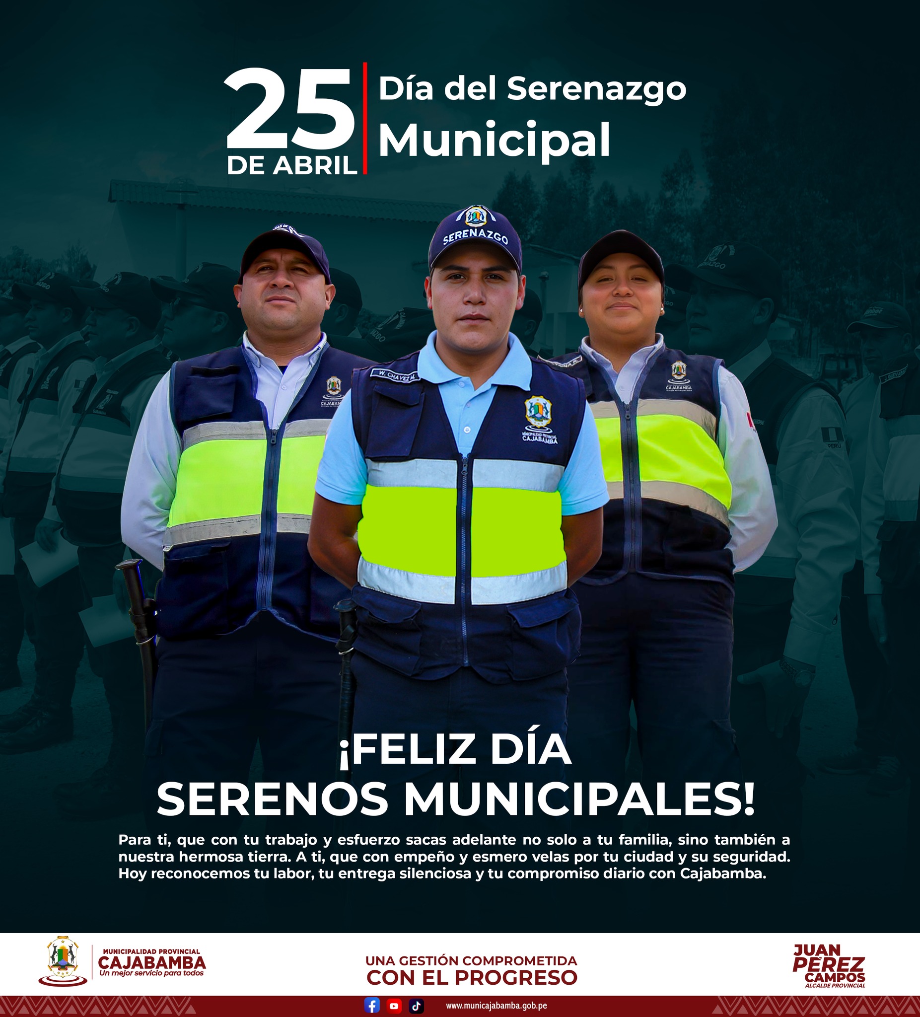 Feliz día del Sereno Municipal