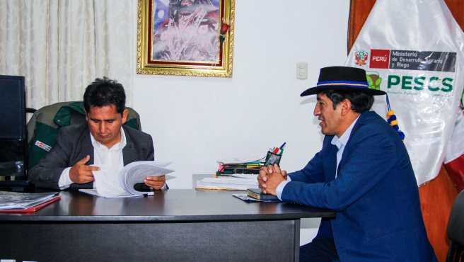 Director ejecutivo del PESCS y representante de la Municipalidad Distrital de Ascensión