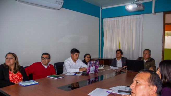 Representantes del equipo Midagri Ayacucho