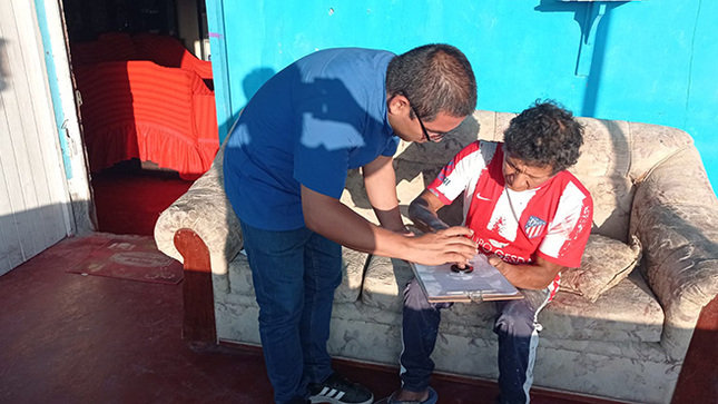 Continua la campaña de empadronamiento de adultos mayores en Huarmey