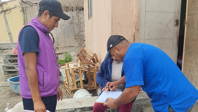 Continua la campaña de empadronamiento de adultos mayores en Huarmey