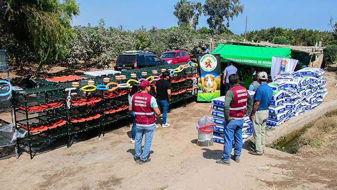 Municipalidad realiza entrega de bienes a la asociación de mujeres rurales en acción de Huarmey