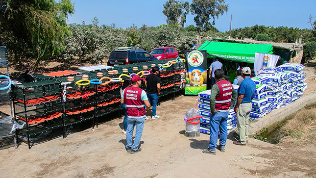 Municipalidad realiza entrega de bienes a la asociación de mujeres rurales en acción de Huarmey