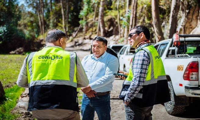 AUTORIDADES DE SAN JERÓNIMO Y EQUIPO TÉCNICO VERIFICAN EN CAMPO AVANCES DEL PROYECTO DE BICAPA