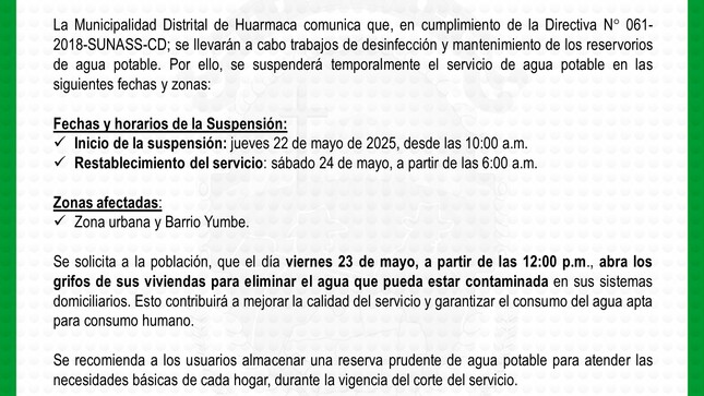 Comunicado N°020-2025