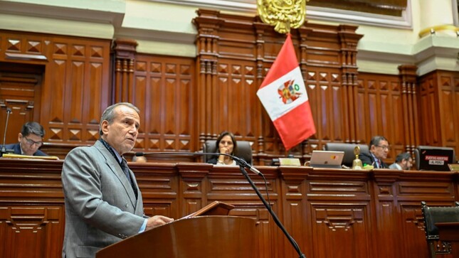 Canciller Schialer ante el Pleno del Congreso