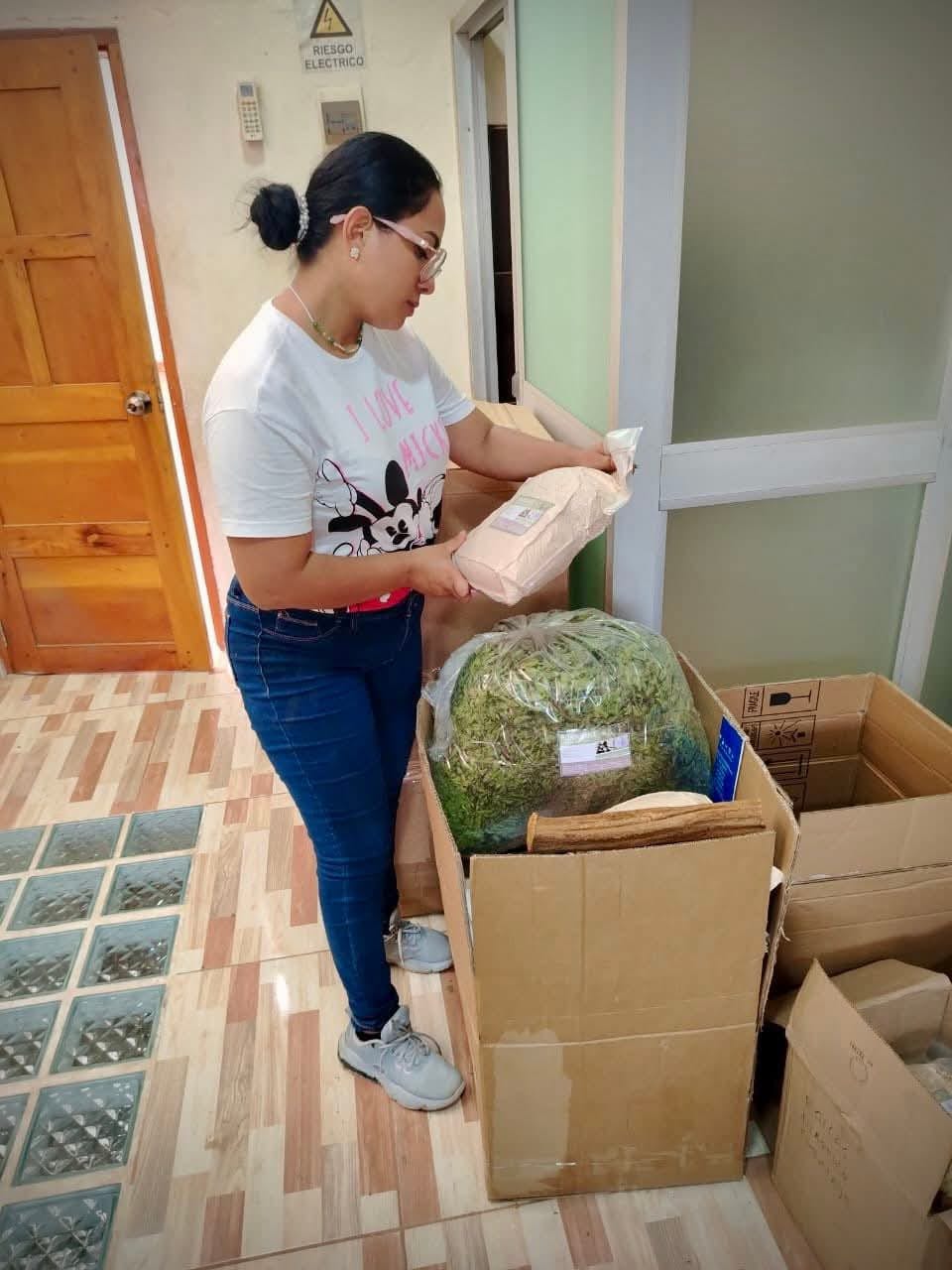 Gerfor realiza inspección ocular y control de producto forestal no maderable en almacén de biomasa.