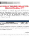 Vista preliminar de documento comunicado 40-2025 CCD