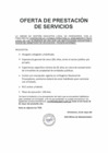 Vista preliminar de documento oferta de prestacion de servicios