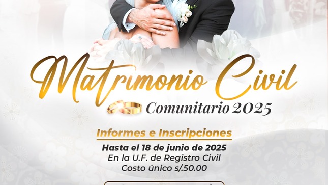  Matrimonio Civil Comunitario 2025