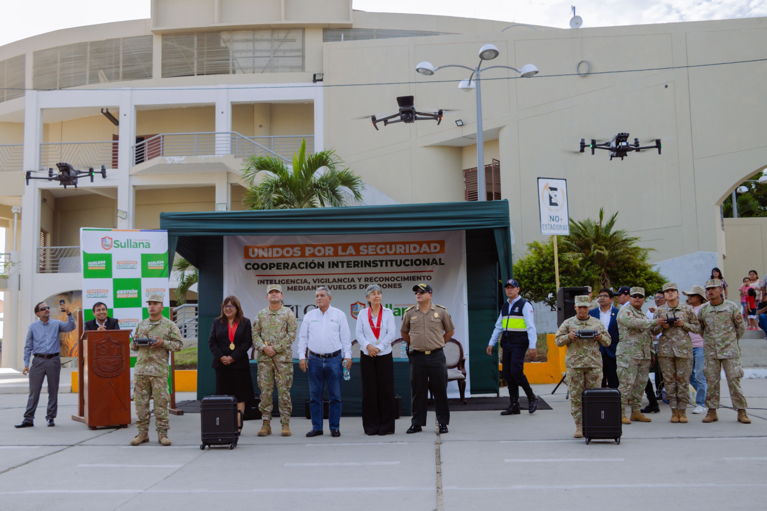 Municipalidad de Sullana y Ejército firman acuerdo para reforzar la seguridad con drones