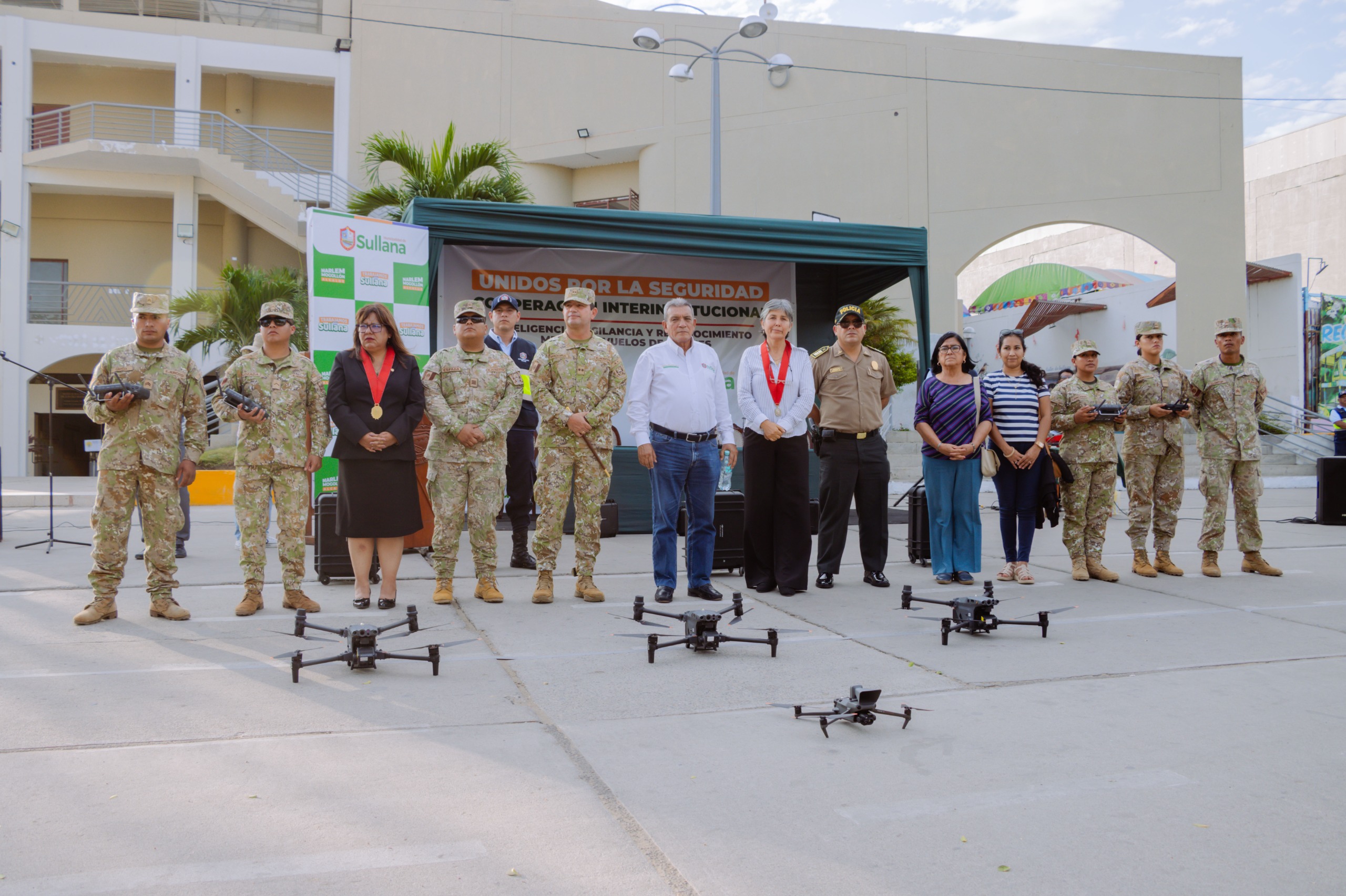 Municipalidad de Sullana y Ejército firman acuerdo para reforzar la seguridad con drones