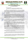 Vista preliminar de documento RESOLUCIÓN DE GERENCIA MUNICIPAL N°054-2025-GM-MPA-C