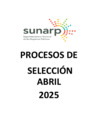 Vista preliminar de documento PROCESOS DE SELECCION - ABRIL 2025
