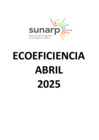 Vista preliminar de documento REPORTE DE ECOEFICIENCIA MES DE ABRIL 2025