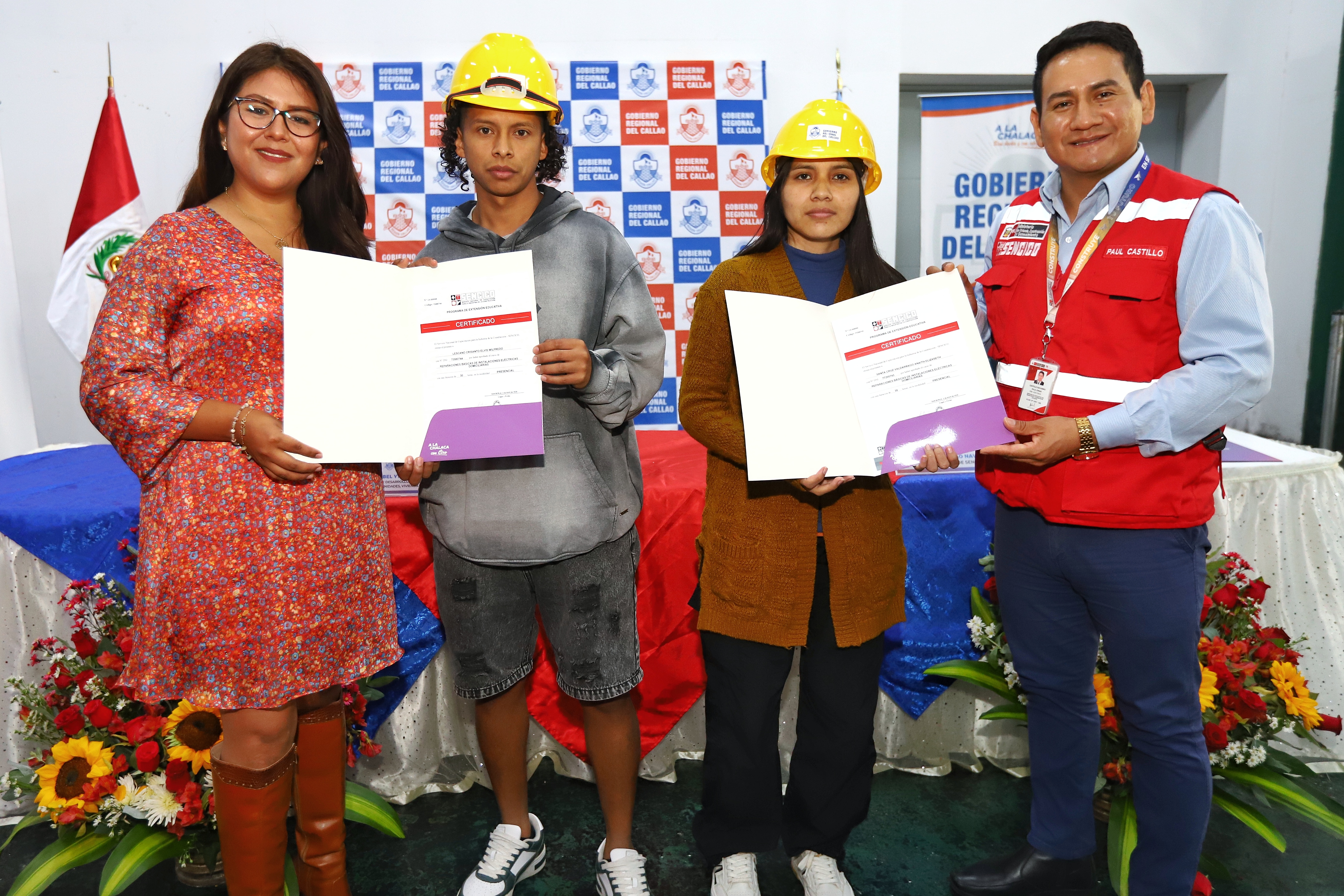Más de 60 jóvenes chalacos de bajos recursos fueron capacitados gratuitamente en construcción