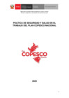 Vista preliminar de documento Política de Seguridad y Salud en el Trabajo de Plan COPESCO Nacional