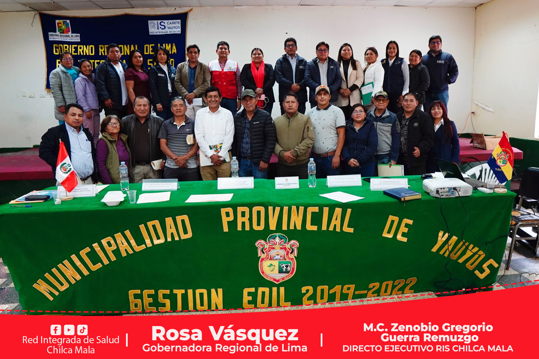 El Consejo Regional de Salud Lima promueve sesión extraordinaria del Consejo Provincial de Salud en Yauyos