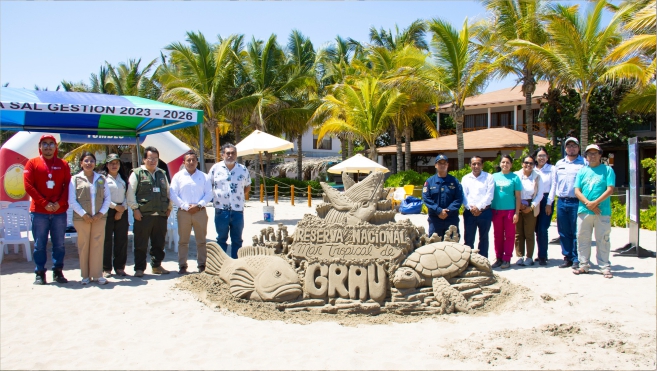 Foto Evento de sensibilización en Punta Sal por el primer Año de la Reserva Mar Tropical de Grau