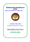 Vista preliminar de documento RESUMEN EJECUTIVO SATIPO I AUDIENCIA