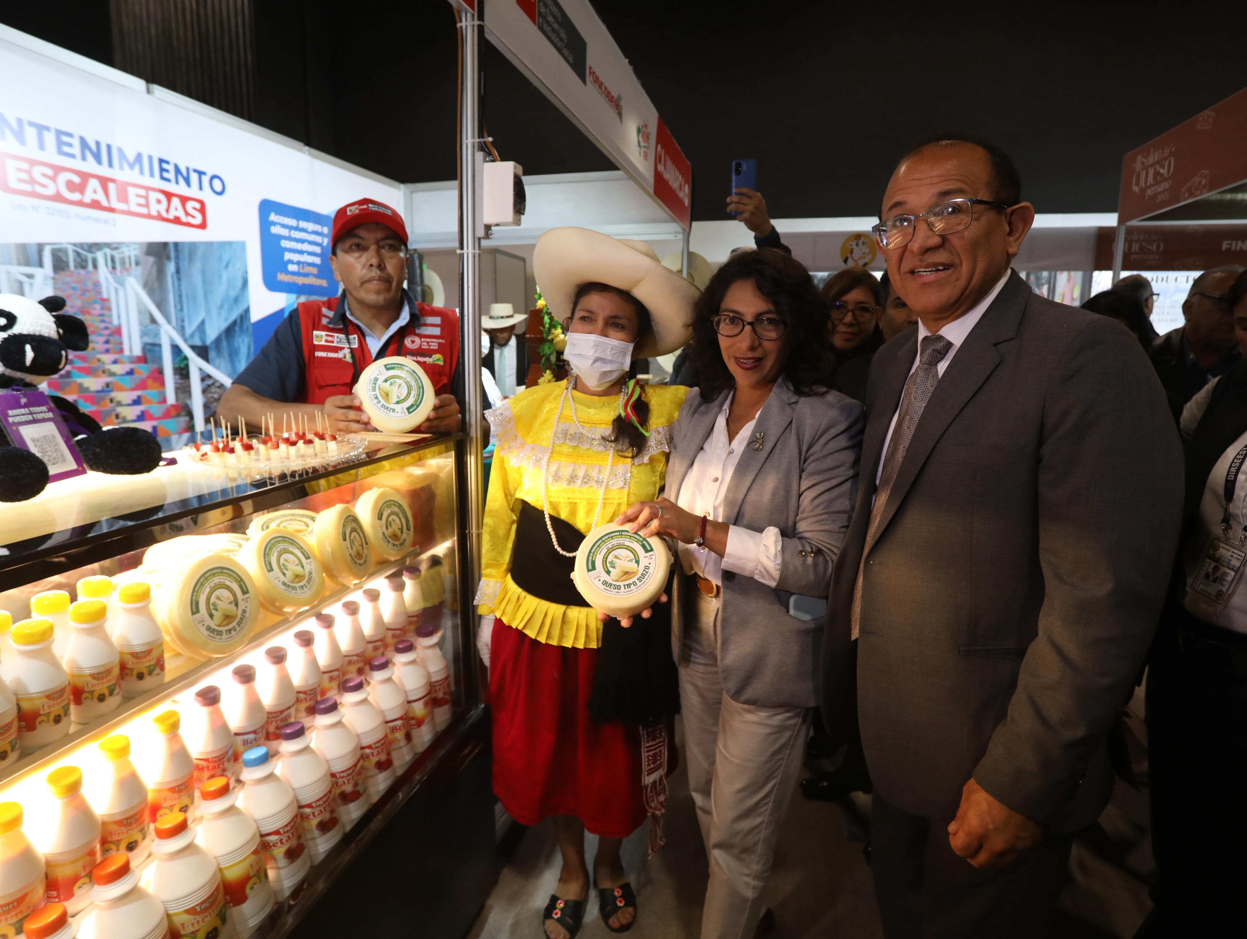 Midis: 18 emprendedores de producción de quesos y otros productos con valor agregado del Foncodes participan en III Salón del Queso Peruano