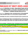 Vista preliminar de documento COMUNICADO N 27-2025-CE CONVOCATORIA TERCERA ETAPA-  COORDINADOR DE TUTORIA