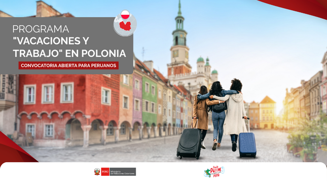 Peruanos pueden aplicar a programa “Vacaciones y trabajo” en Polonia 