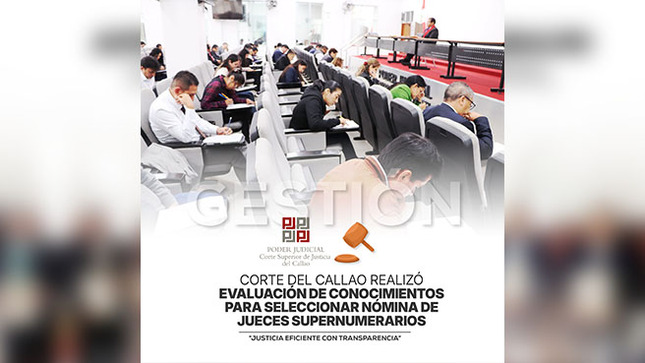 Corte Superior del Callao realizó evaluación de conocimientos para seleccionar nómina de jueces supernumerarios