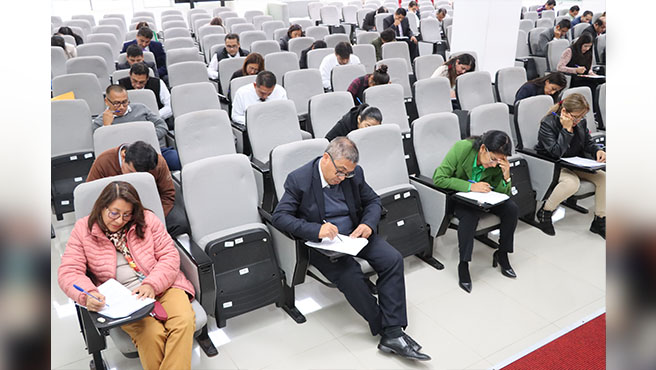 Abogados participaron en la evaluación de conocimientos para seleccionar nómina de jueces supernumerarios de la Corte Superior del Callao