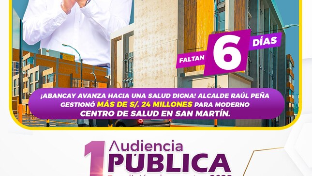 📣 ¡FALTAN SOLO 6 DÍAS! - 1° Audiencia Pública de Rendición de Cuentas 2025
