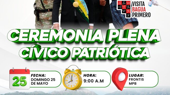 Ceremonia plena Cívico Patriótica. 