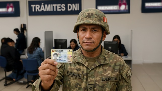Militar con DNI electrónico