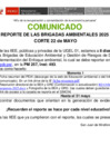 Vista preliminar de documento [ Ver COMUNICADO - REPORTE DE LAS BRIGADAS AMBIENTALES 2025 CORTE 22 de MAYO ] 23-05-2025