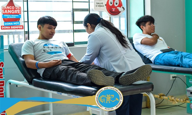 La UNJFSC fue escenario de la campaña de donación de sangre denominada “Faustinianos Solidarios, dona sangre, salva una vida”