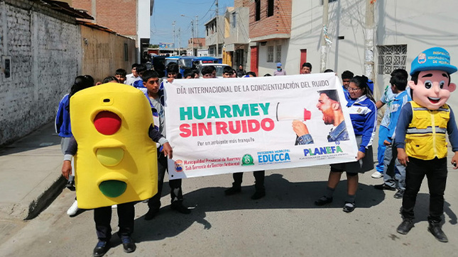 Campaña contra la contaminación sonora en Huarmey