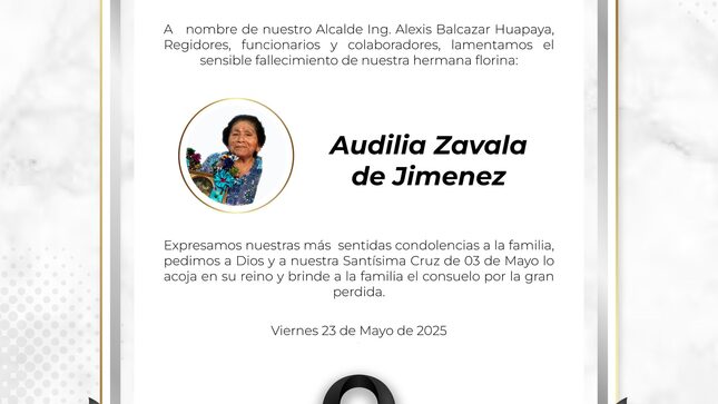 Moción de Condolencias