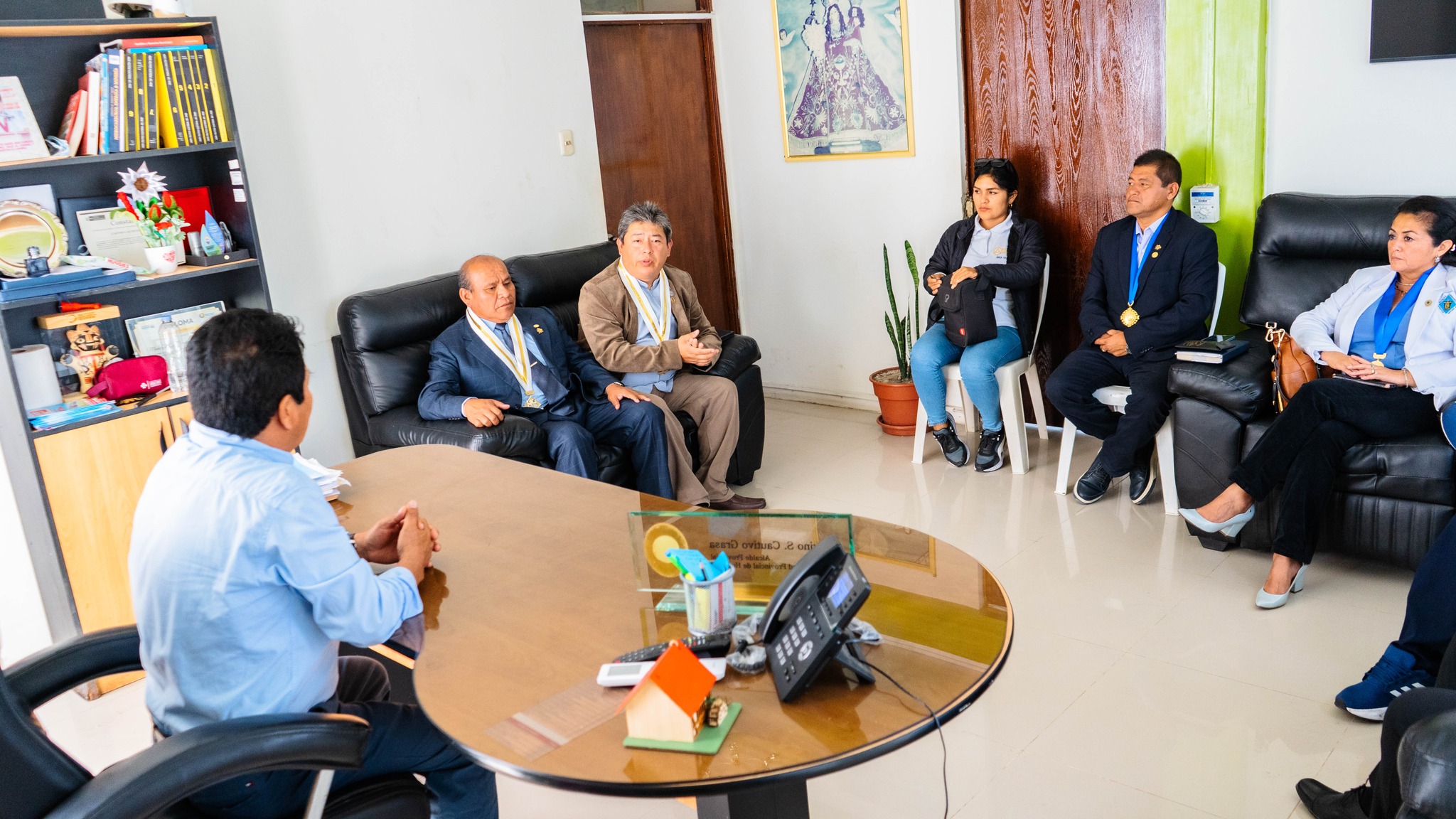 Consejo directivo del Conrede Áncash costa se reúne con alcalde de Huarmey para impulsar el desarrollo de la provincia