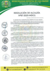 Vista preliminar de documento Resolución de Alcaldía 087-2025