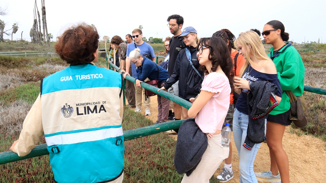 Delegación académica de EE.UU. destaca valor urbano del Humedal Pantanos de Villa