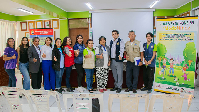 Comudenna continúa trabajando en beneficio de la niñez y la adolescencia de la provincia de Huarmey