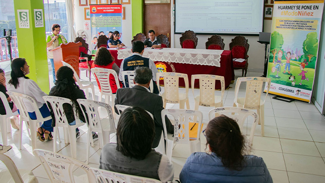 Comudenna continúa trabajando en beneficio de la niñez y la adolescencia de la provincia de Huarmey