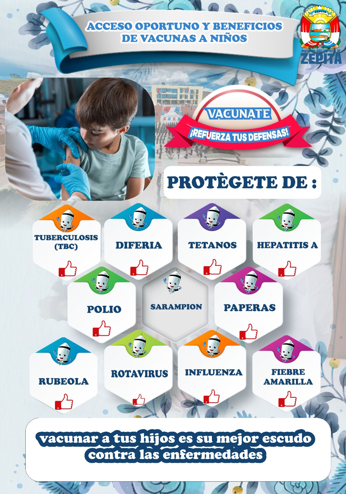 Afiche publicitario: Sobre el desarrollo Infantil Temprano- Zepita.