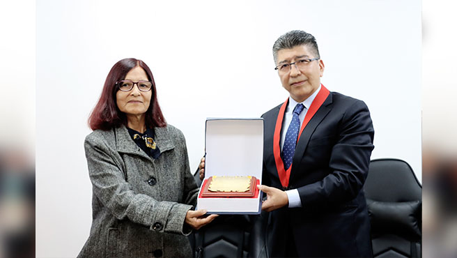 Corte Superior del Callao rinde homenaje de despedida a servidora Lupe Ampuero Carrión